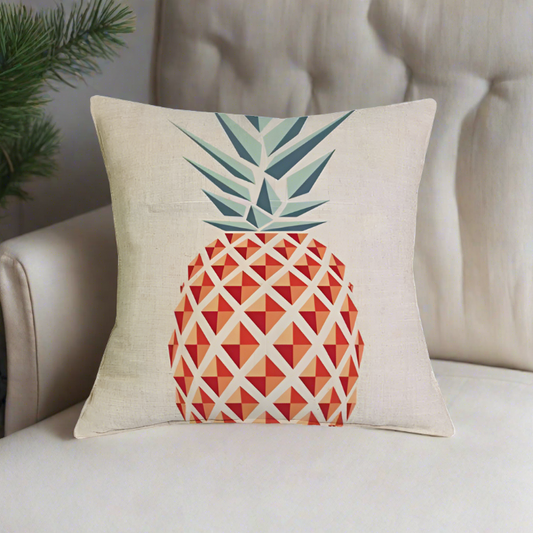 Pineapple Geometric Graphic Pattern Throw Pillow Cover