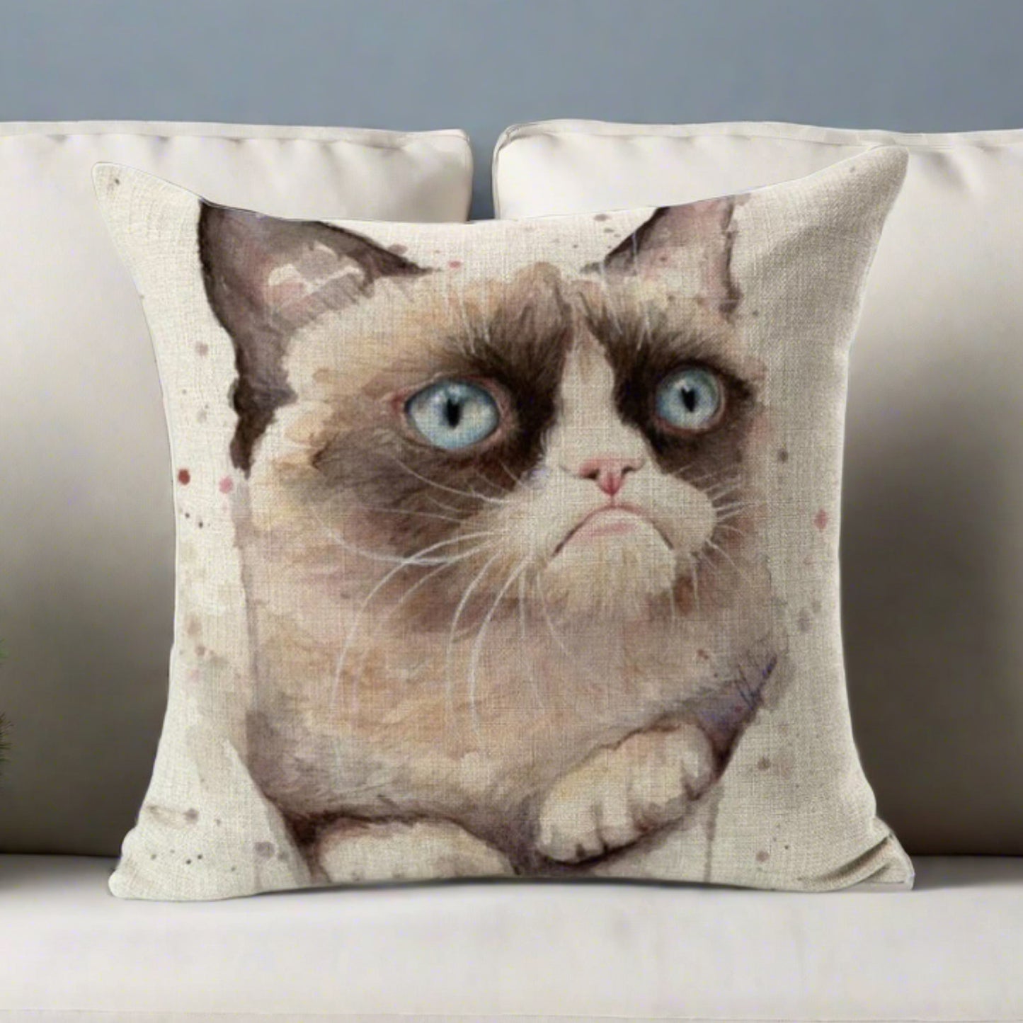Grumpy Cat Pillow Cover