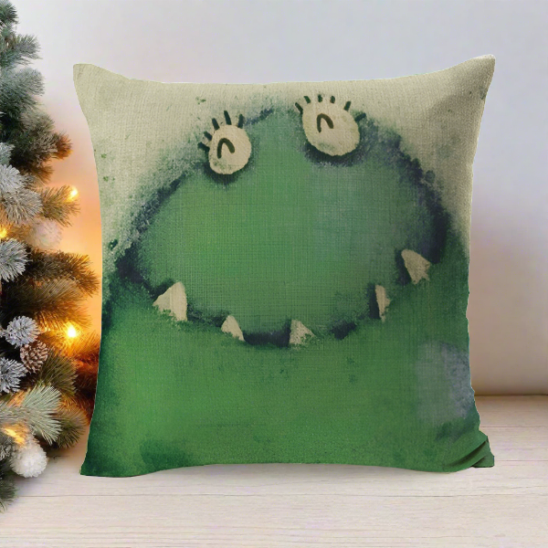 Kids Cartoon Animal Cushion Cover Frog Throw Pillow Cover