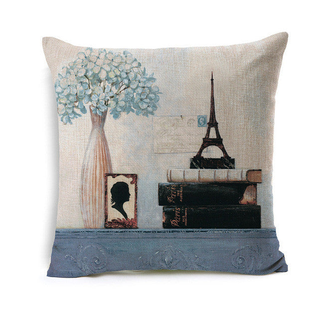 Kids Cartoon Animal Cushion Cover Cat Throw Pillow Cover