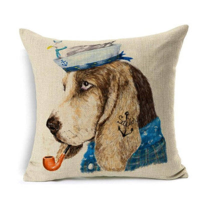 Basset Hound Sailor Pillowcase | Hush Puppies Pillows