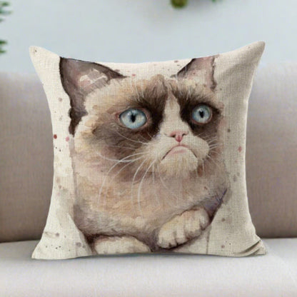 Grumpy Cat Pillow Cover