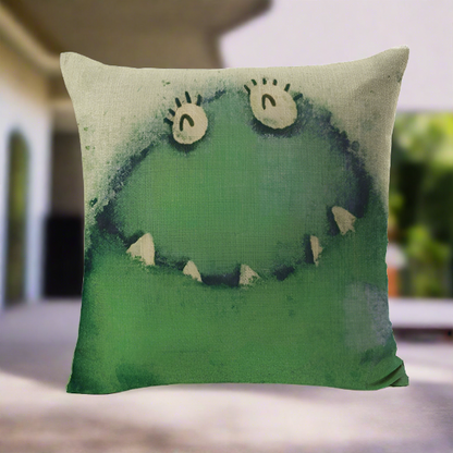 Frog Throw Pillow Cover