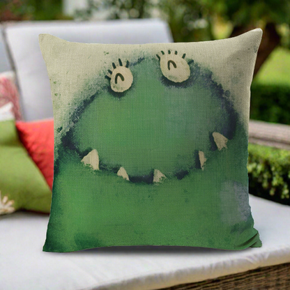 Frog Throw Pillow Cover