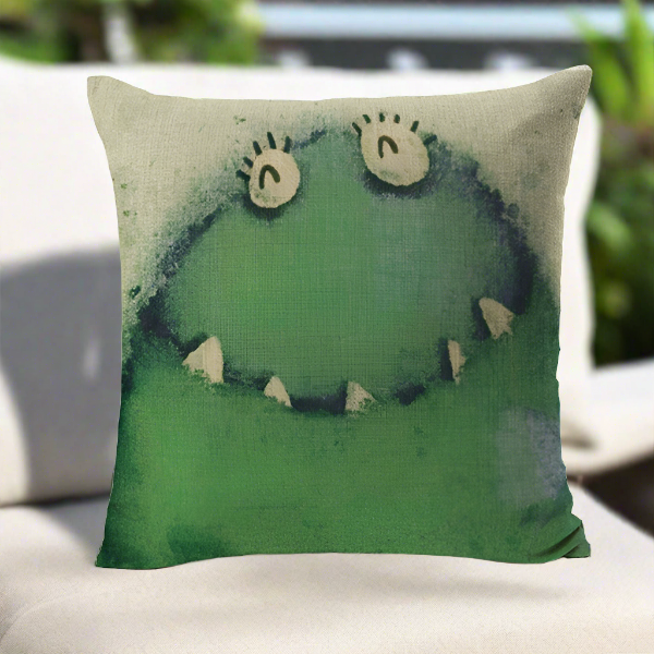 Frog Throw Pillow Cover