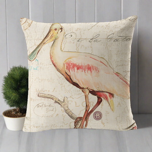 Mediterranean Ocean Animal Bird Pillow