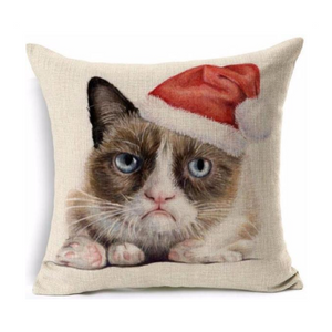 Grumpy Cat Christmas Pillow Case
