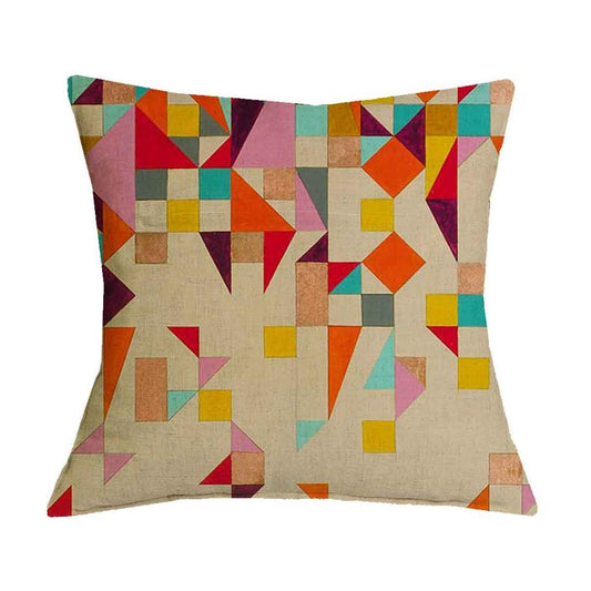 Colorful Geometric Graphic Pattern Pillow Cover