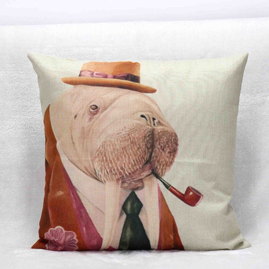 Mr. Animal Sea Elephant 1 Pillow Cover