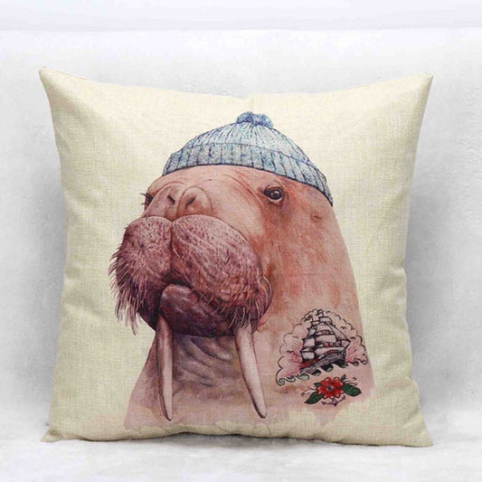 Mr. Animal Sea Elephant 2 Pillow Cover