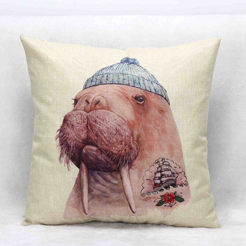Mr. Animal Sea Elephant 2 Pillow Case
