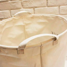 Bonjour Pink And Natural Waterproof Laundry Basket