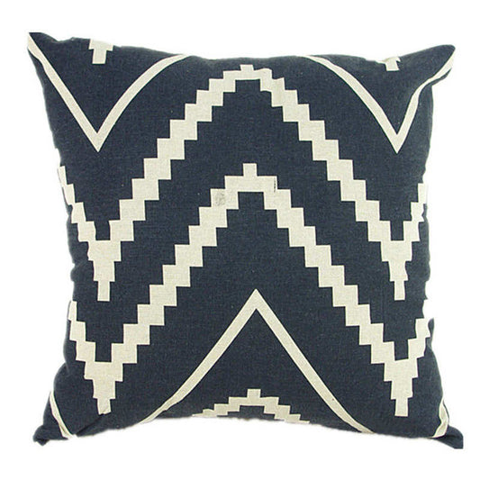 Black and White Wave Pattern Pillowcase