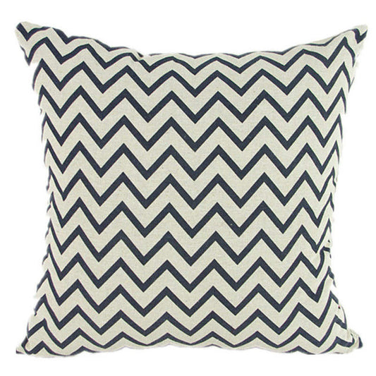 Black and White Wave Pattern Pillowcase
