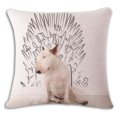 Game Of Throne Bull Terrier Funny Pillow Cover