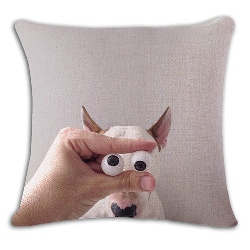 Where are you looking at Bull Terrier Funny Pillow Cover