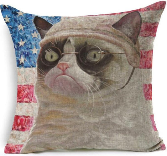 Grumpy Cat America Pillow Cover