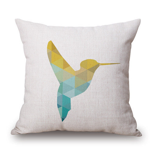 Nordic Hummingbird Geometric Pillowcases