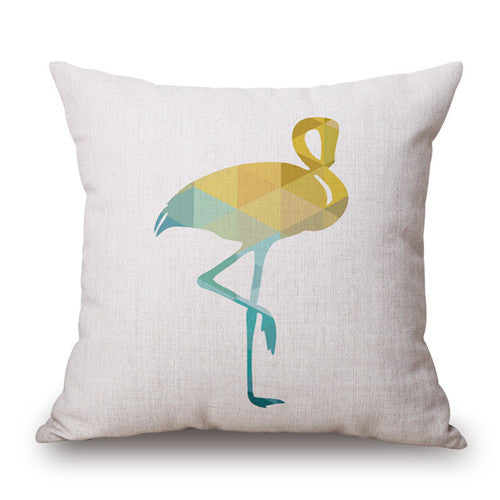 Nordic Flamingo Geometric Pillowcases