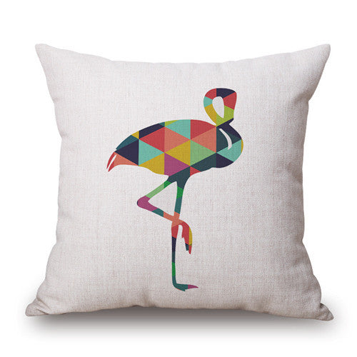 Nordic Flamingo Geometric Pillowcases