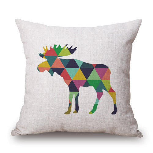 Nordic Moose Geometric Pillowcases