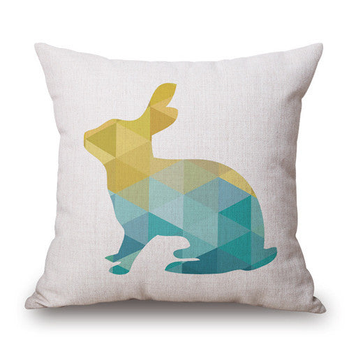 Nordic Rabbit Geometric Pillowcases