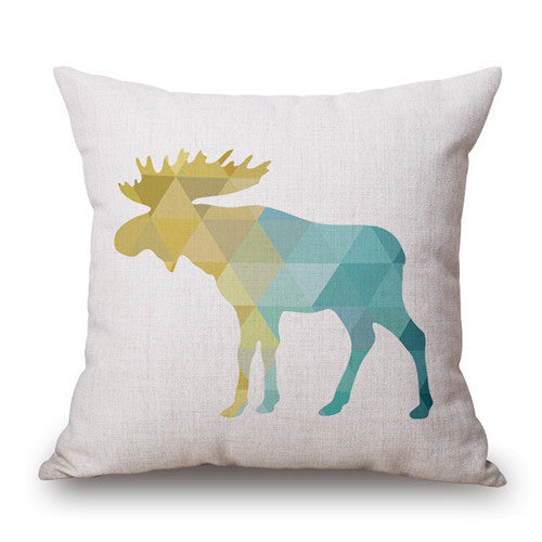 Nordic Moose Geometric Pillowcases