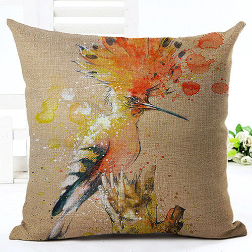 z Bird Hoopoe Dark Brown Pillowcase
