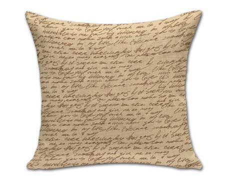 Vintage World Map Quote Pillow Cover