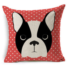 Boston Terrier Frenchie French Bulldog Throw Pillow