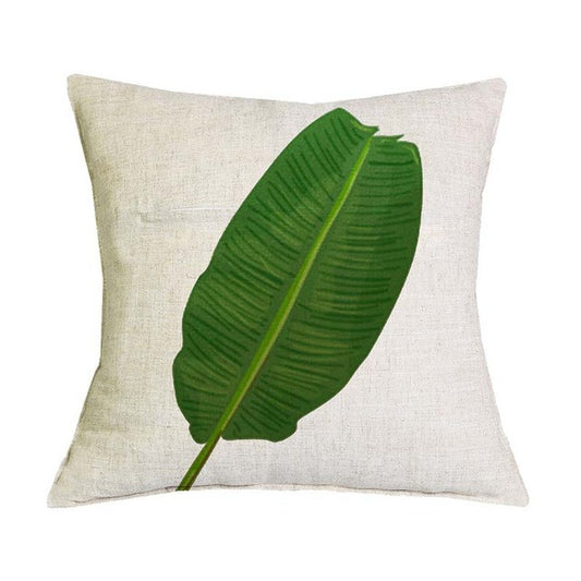 Tropical Plant Green Leaves 8 Pillow Covers