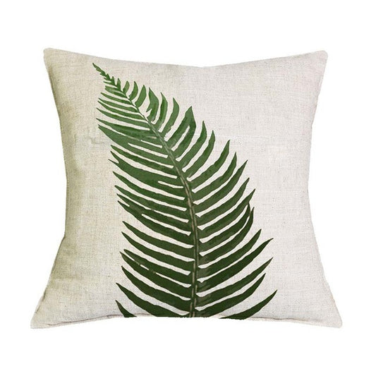 Tropical Plant Green Leaves 5 Pillow Covers