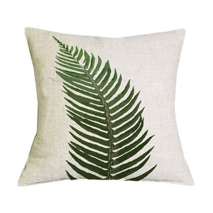 Tropical Plant Green Leaves 5 Pillow Cases