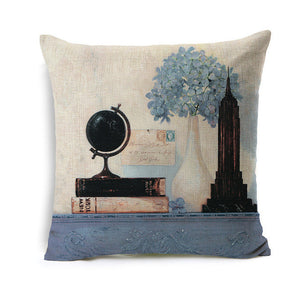 Travelling Blue Globe PillowCase