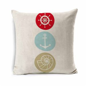 Kids Cartoon Fish Cushion Cover Ocean Sea Animal Throw Pillow Case