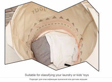 Bonjour Pink And Natural Waterproof Laundry Basket